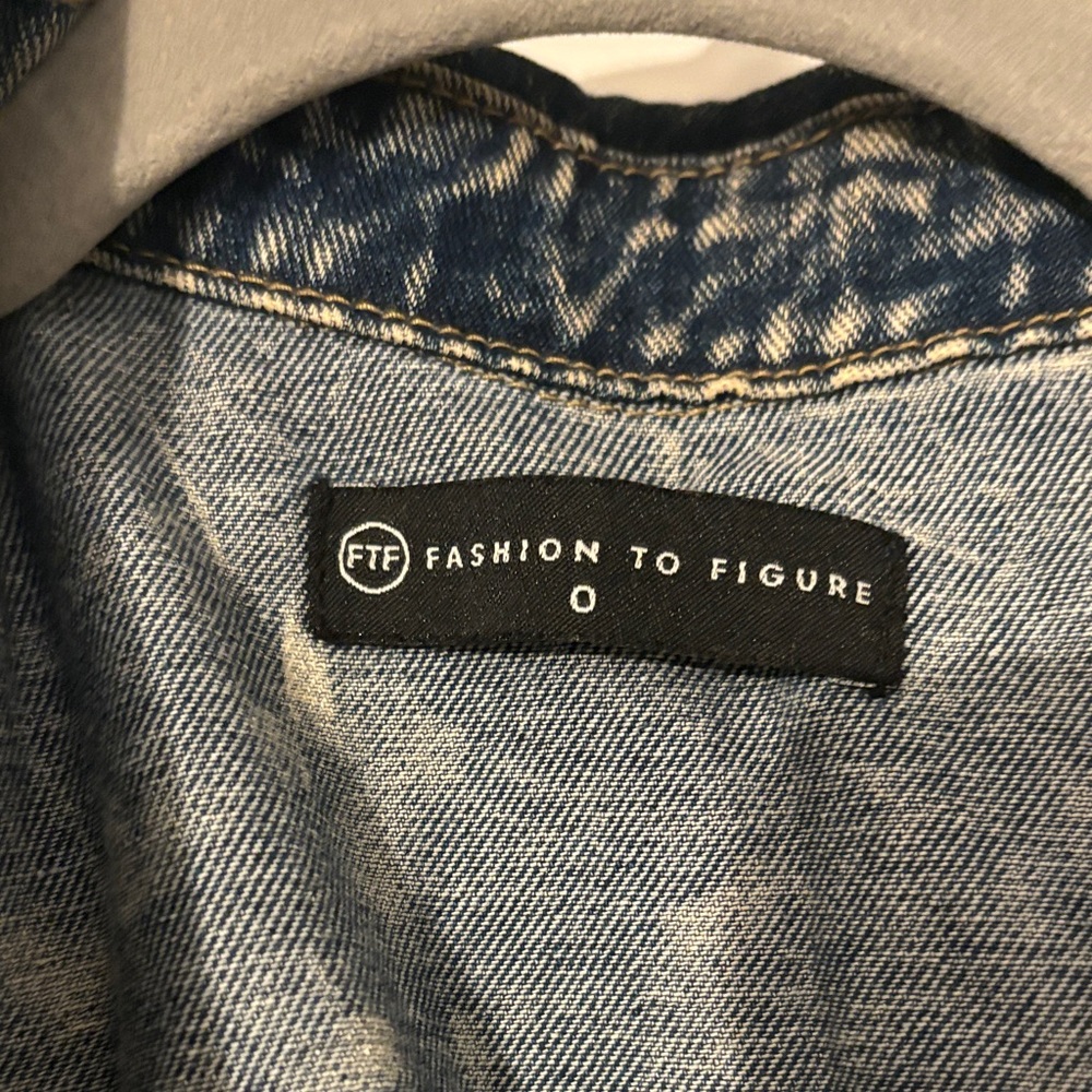 Fashion to Figure Blue Jean Jacket - Picture 2 of 3